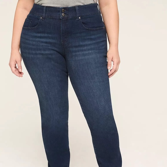 Lane Bryant Tighter Tummy High Rise Straight Jean Size 18S - Picture 1 of 4